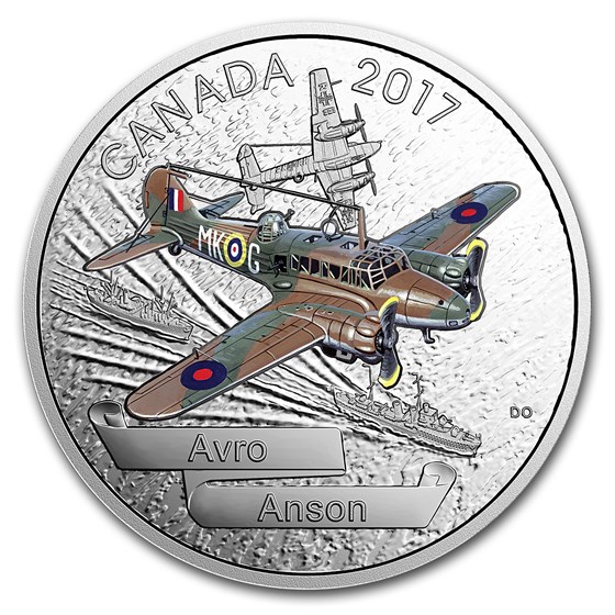 2017 Canada 1 oz Silver $20 Aircraft of WWII Avro Anson 2017 Canada 1 oz Silver $20 Aircraft of WWII Avro Anson